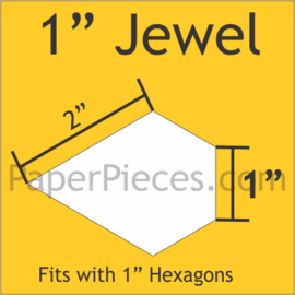 1" inch jewels papieren mallen