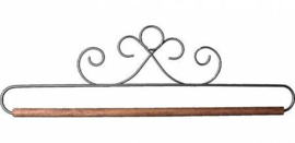 French Curls Gray Fabric Holder /Quilthanger || 8 inch