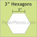 hexagon mallen 3 "inch
