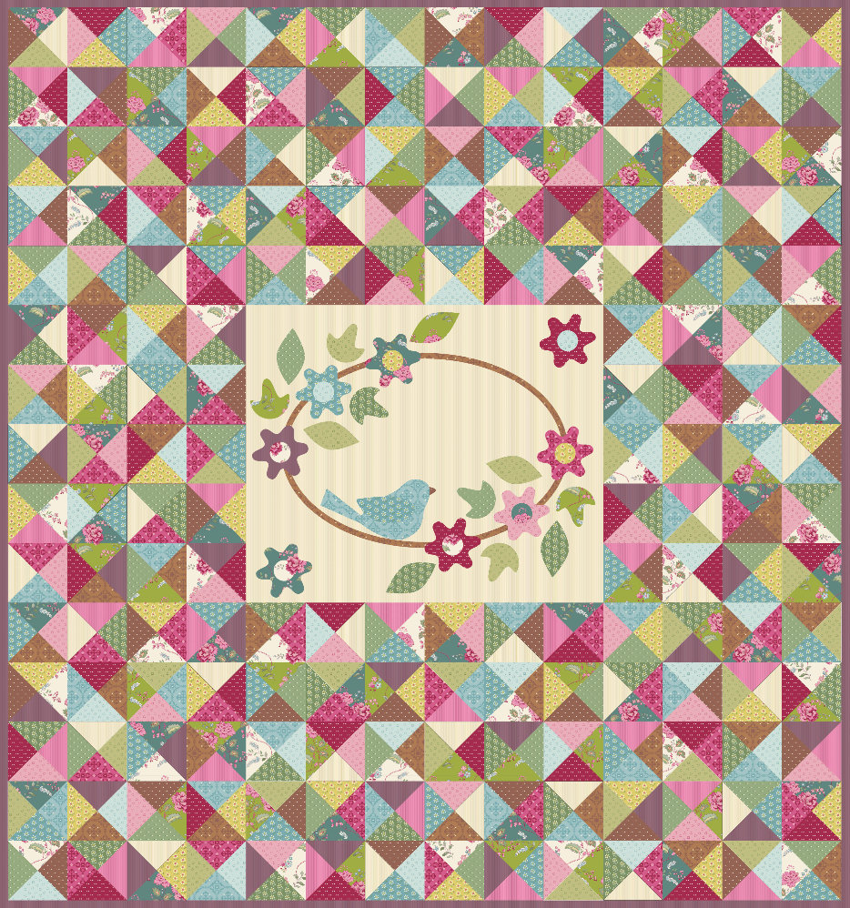 EQP - Patroon Birds of a feather - quilt