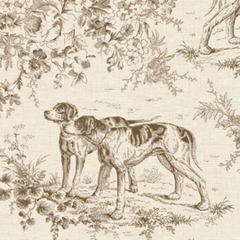 Marcus Fabrics || Hound Toile  R522024D  CREAM