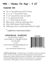 Patroon Chicken Pin Keep
