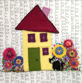 Wonderfil || Pre-cut wool kits by Wendy Williams - little house yellow