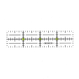 Mini quiltlineaal || 4 x 1 inch.