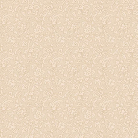 STYLIZED FLORAL QB101096D  CREAM