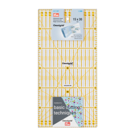 Prym universele quilt liniaal  15 x 30 cm.  611307