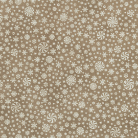 HOLIDAY FLOURISH-PEPPERMINT TWIST ||  SRKM-22953-160 TAUPE