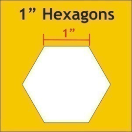 hexagon mallen 1 " inch