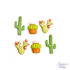 Knopen in de vorm van cactussen #11385