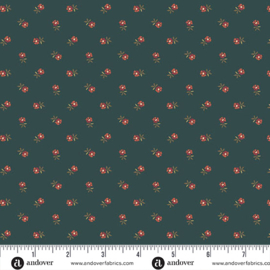 "Dahlia" fabric by Edyta Sitar  ||  Pincushion Flower
