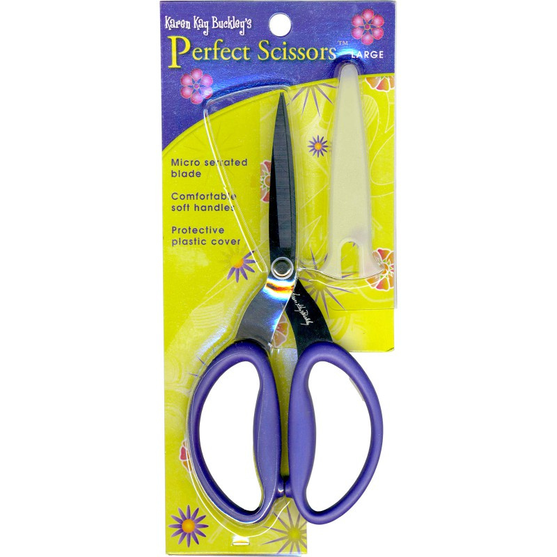 Schaar Perfect Scissors large by Karen Kay Buckley 7 1/2 inch Purple