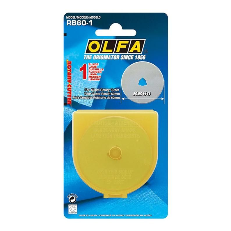 Olfa reserve mes voor rolsnijder 60 mm. RB60-1
