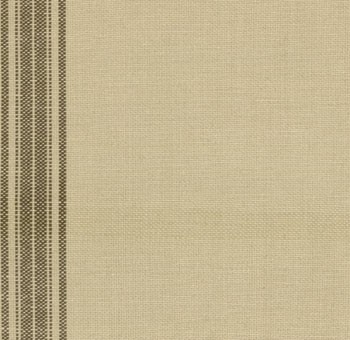 theedoekenstof (tea toweling) linnenkleur met donkerbruine streep