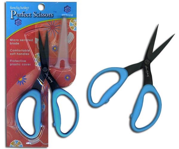 Perfect Scissors Karen Kay Buckley - Blue - Medium, 6 Inch