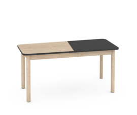 Kinderopvang tafel premium (131 x 71 cm) 2 kleur(combinaties) en 4 hoogtes