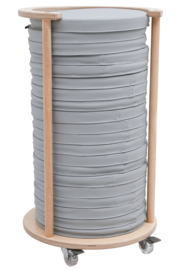 Verrijdbare trolley voor 20 zitkussens (van 35 cm en 3 cm dik)