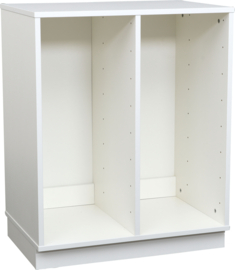 Kinderopvang kast met 8 opbergboxen (WIT of NATUUR)