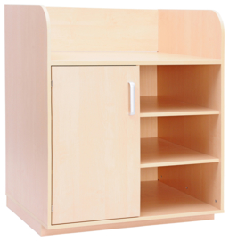 Aankleedmeubel / commode kinderopvang "klein" (met 5 kastenopties)