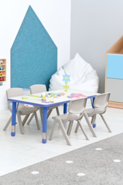 Kinderopvang tafels kunststof RECHTHOEK (115 x 60 cm) in 5 kleuren