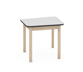 Kinderopvang tafel premium (60 x 71 cm) WIT in 4 hoogtes