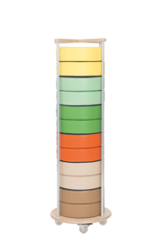 Mobiele standaard voor set van 12 zitkussens (van 8 cm)