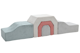 Set van 5 corduroy foam blokken/speelkussens