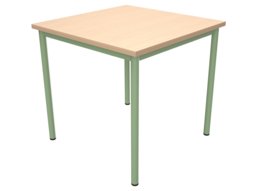 Schoolmeubilair/meubels: tafel met 4 stoelen (BSO/school) in 4 pastelkleuren