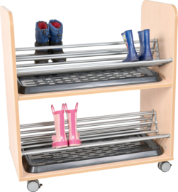 Verrijdbare trolley Laarzenrek / Schoenenrek