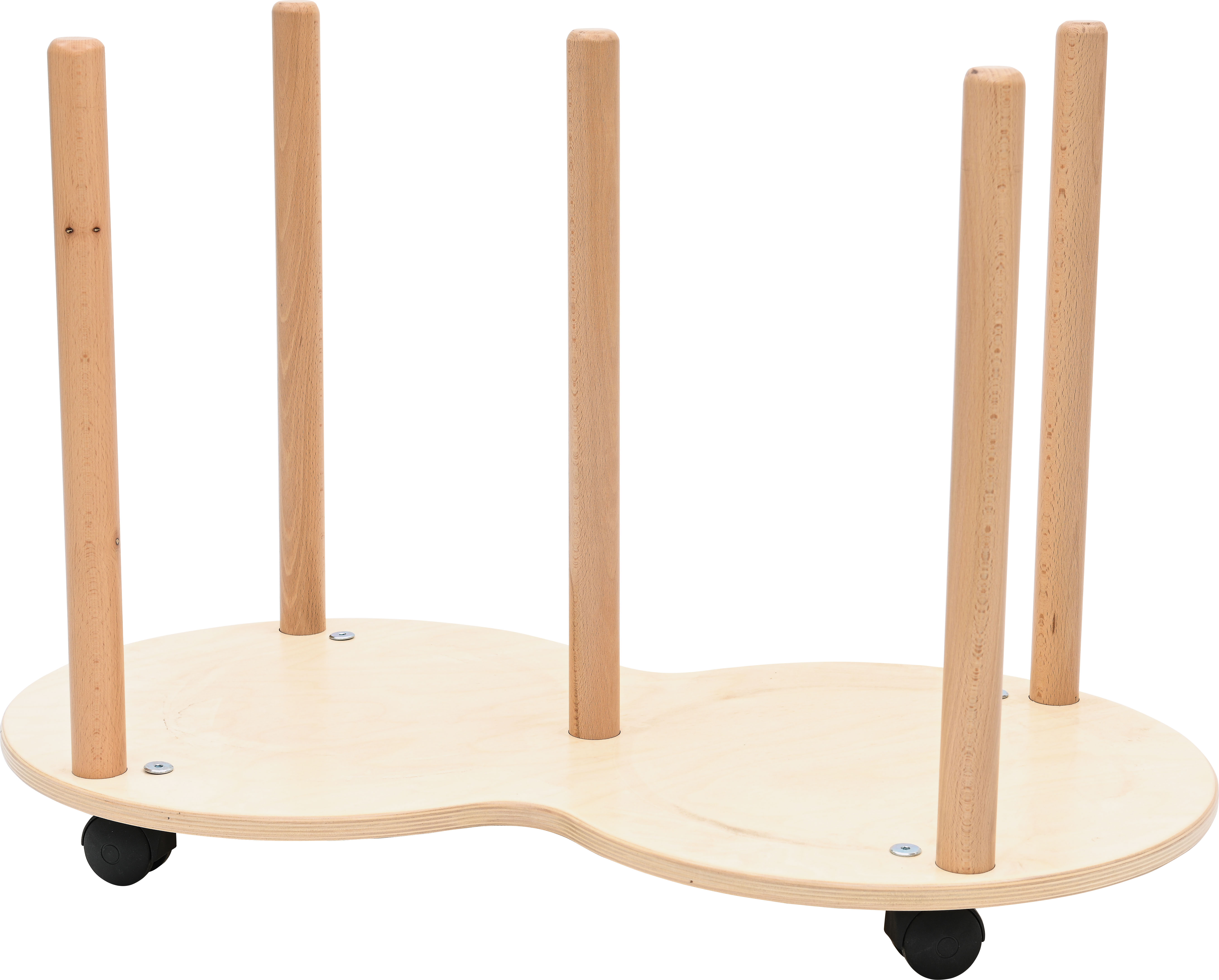Verrijdbare trolley voor 30 zitkussens (van 35 cm en 3 cm dik)