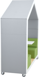 Relaxhuis/akoestische speelplek/leeshoek MET/ZONDER ACHTERWAND