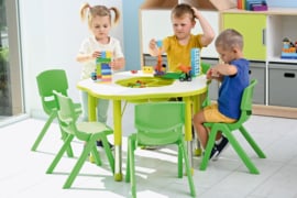 Speeltafel met verstelbare poten (in 5 kleuren)