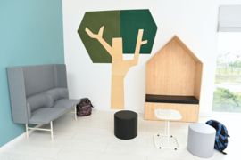 Chillout/relax huisje (met matras in 3 kleuren)