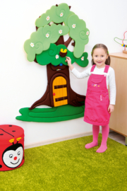 Wanddecoratie Appelboom 4 seizoenen (130 x 80 cm)