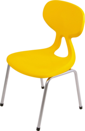 Schoolmeubilair/meubels: Stoelen kunststof/metaal (in 6 maten en 7 kleuren)
