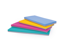 Sportmat/Gymmat/Speelmat/Ligkussen (140/120 x 55 x 8 cm) in 8 kleurencombinaties