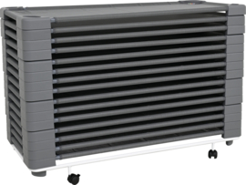 Stretcher trolley (voor kinderopvang bedden/stretchers) wit of geel