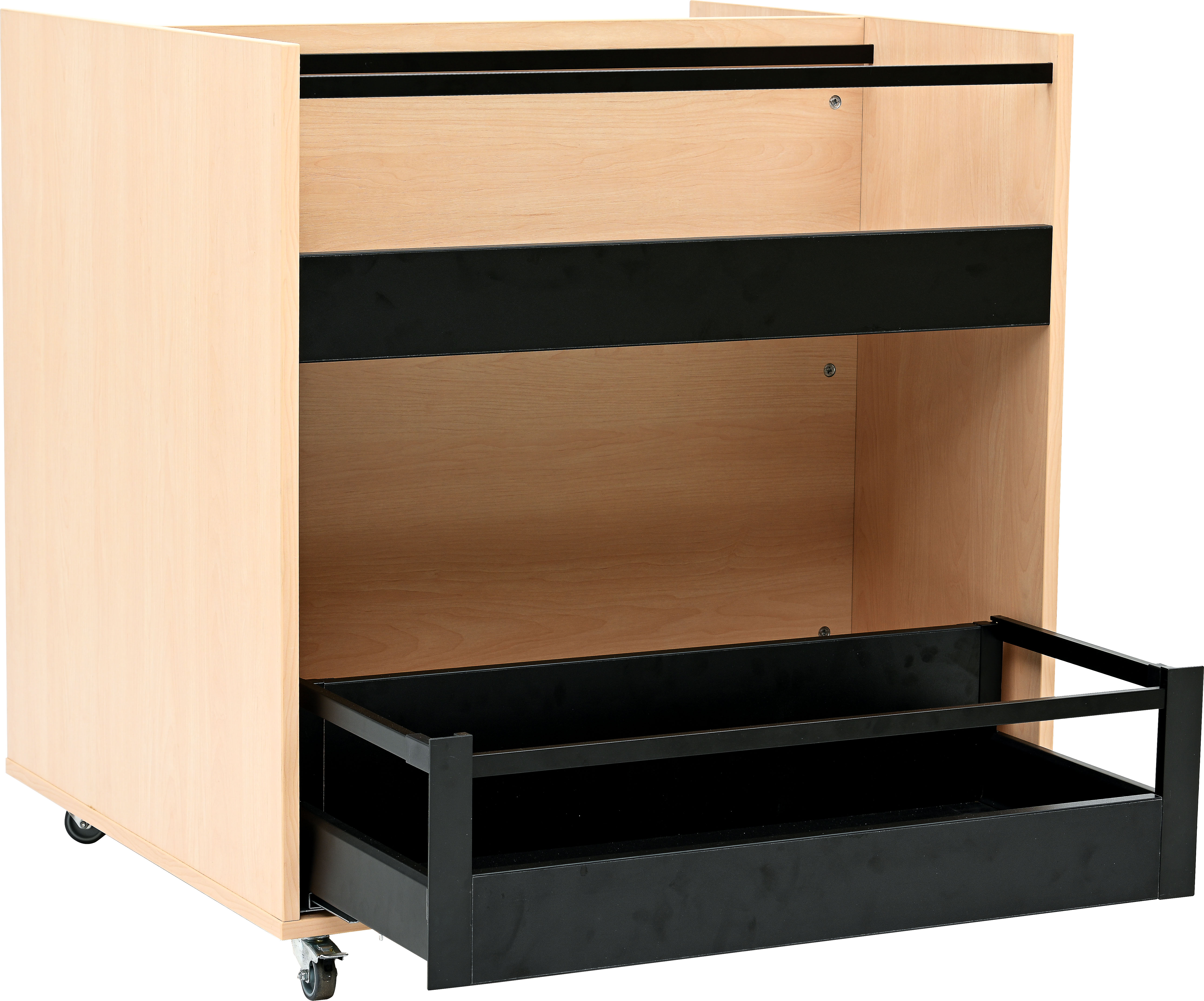 Grote (verrijdbare) boekenkast/bilbiotheek (WIT of NATUUR)
