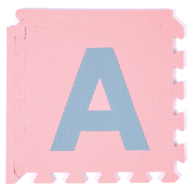 Speelmat alfabet/cijfers/figuren Pastel 3,6 m² / 40 tegels (30 x 30 x 1,2 cm)