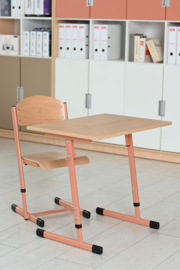 Verstelbare stoelen voor kinderopvang / school hout/metaal (in 4 maten en 6 kleuren)