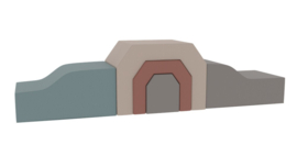 Set van 5 corduroy foam blokken/speelkussens