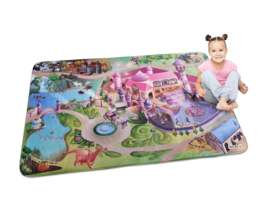 SALE! Ultrazacht speelkleed prinsessenkasteel (70 x 95 cm)