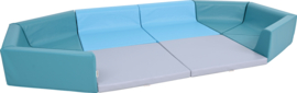 Kruiphoek baby / zachte playpen (blauw/grijs of  grijs)