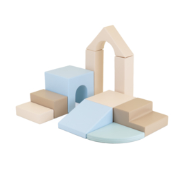 IGLU soft play set van 10 medium foam blokken/speelkussens (in 5 kleurencombinaties)