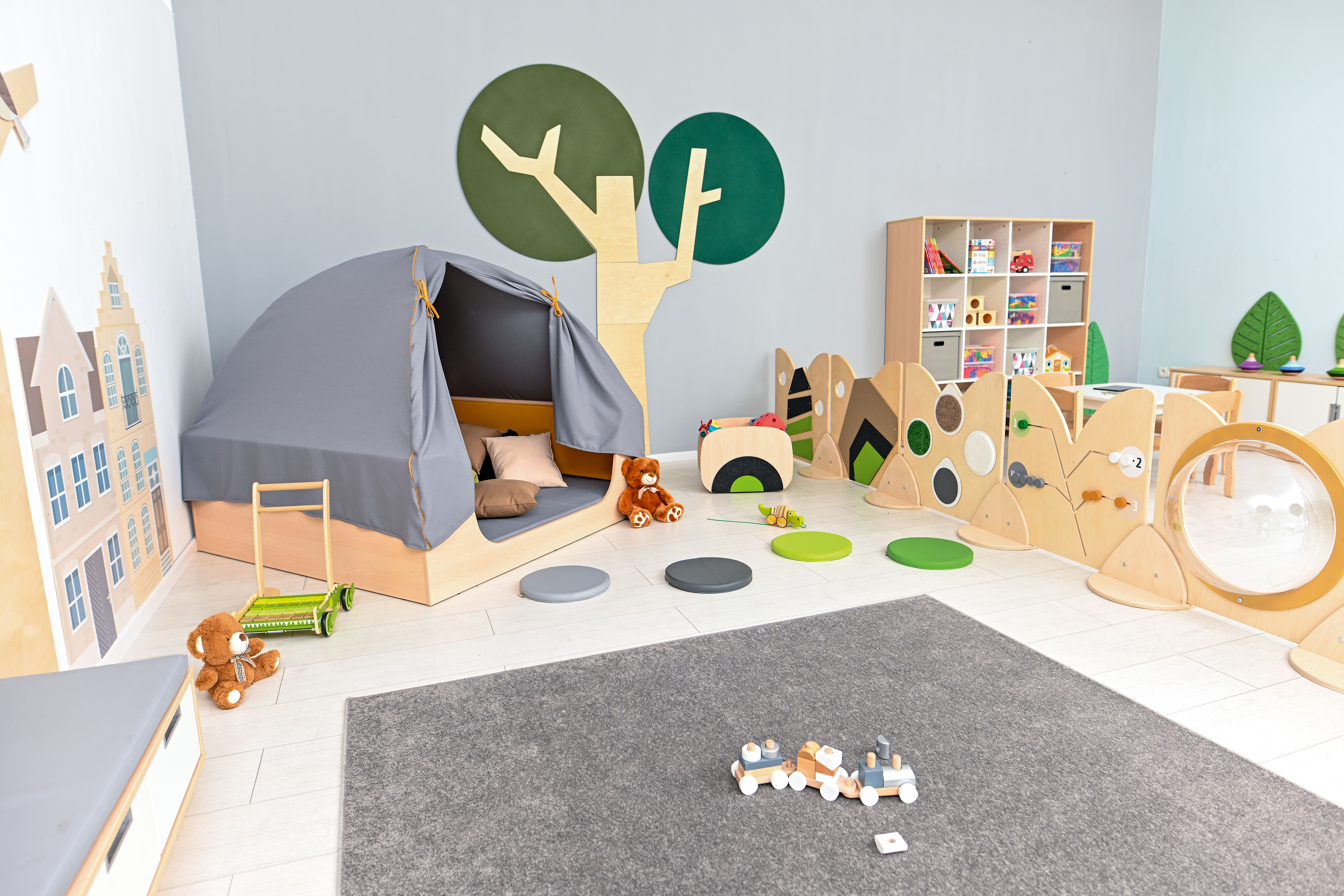 Wanddecoratie Boom (2 soorten) van hout