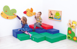 Zithoek foam blokken (13 speelblokken/zitjes) in 3 kleuren(combinaties)
