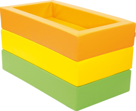 Kinderopvang peuterbedje (van foam) inclusief matras (in 8 kleuren)
