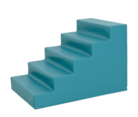 Set van 3 grote foam blokken : trap, glijbaan en kubus met gat