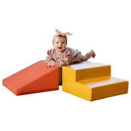 Set van 3 kleine foam blokken/speelkussens (in 2 kleurencombinaties)