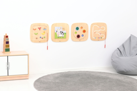 Wandspel Muurspel Klein/Vierkant (12 soorten)