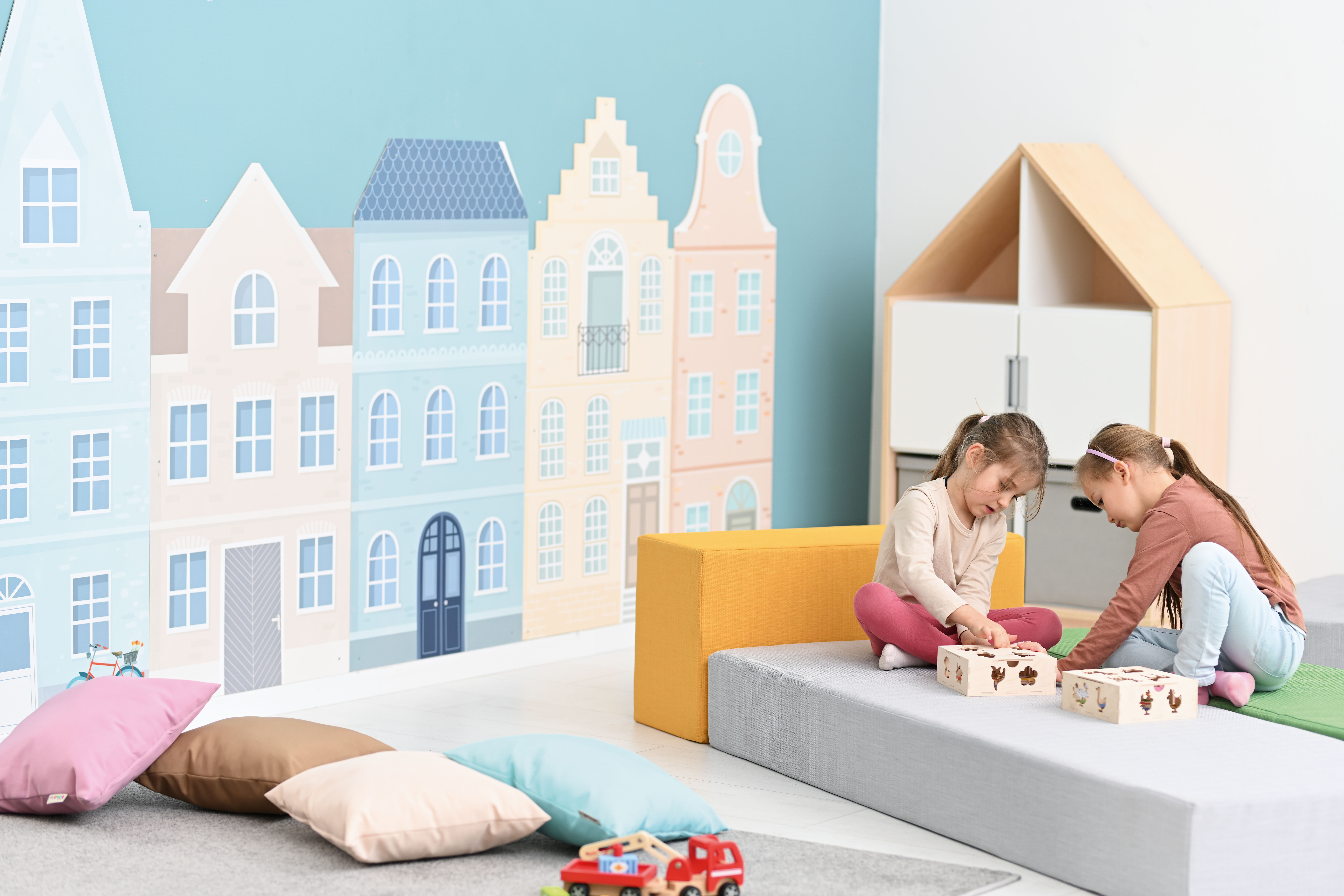 Wanddecoratie Huis (5 soorten) van hout